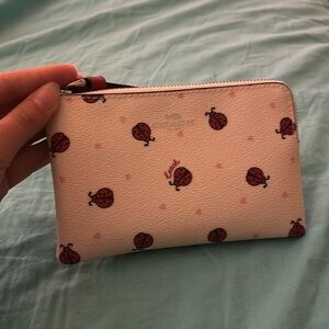 Coach coin bag lady bug